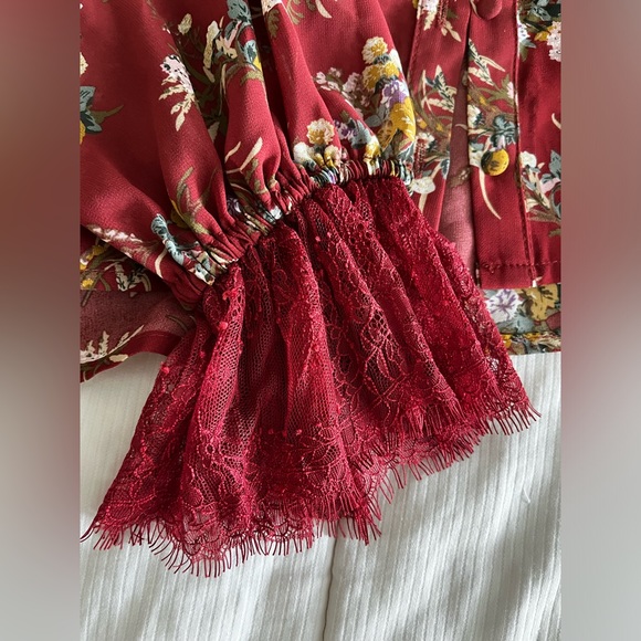 Sheer see through spring button up - Picture 3 of 3